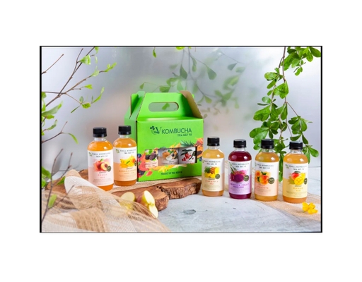 Trà Vkombucha Vị Ổi Hồng 250ml Vgreen ảnh 1