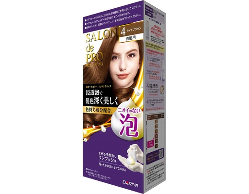 Nhuộm Tóc Phủ Bạc Dạng Bọt Màu Nâu Nhạt - Light Brown Salon De Pro ảnh 1