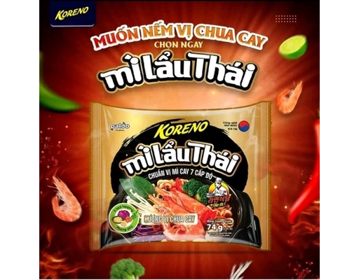 Mì Lẩu Thái Chua Cay 370g Koreno ảnh 1