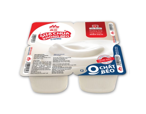 Lốc Thực Phẩm Bổ Sung Sữa Chua Không Béo Ít Đường 4 x 100g Morinaga ảnh 0