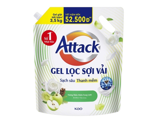 Gel Giặt Hương Thiên Nhiên Trong Lành 3.5kg Attack ảnh 0