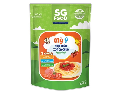 Mỳ Ý Thịt Thăn Xốt Cà Chua 200g Sài Gòn Food ảnh 0