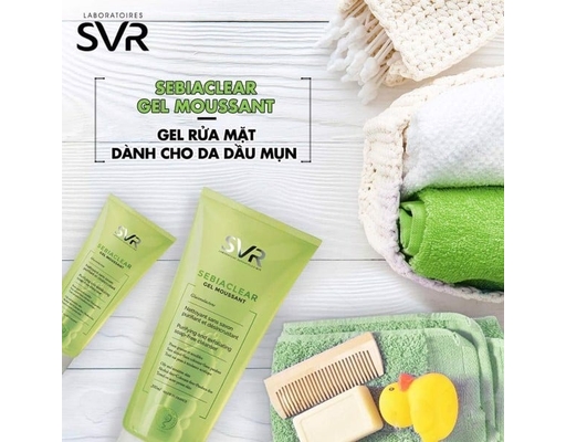 Gel Rửa Mặt Cho Da Dầu Sebiaclear Gel Moussant 55ml SVR ảnh 2