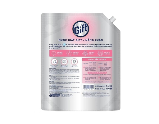 Nước Giặt Nano Bạc Hương Nắng Xuân 3.6kg Gift ảnh 1