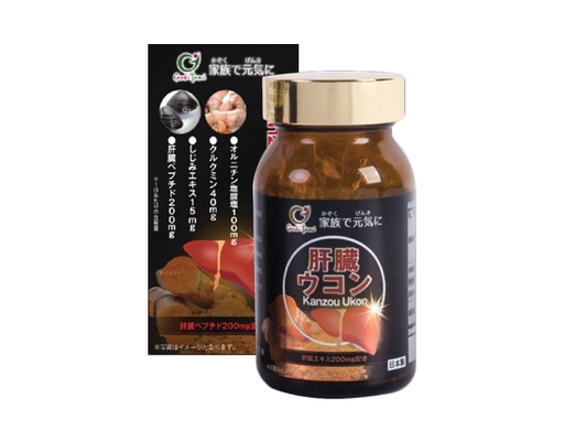Thực Phẩm Bảo Vệ Sức Khỏe Viên Uống Bổ Gan KANZOU UKON - Hộp 90 Viên Genkifami ảnh 0