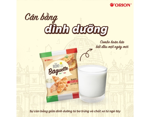Bánh Mì C'est Bon Baguette Vị Bơ Tỏi Đút Lò 180g Orion ảnh 1