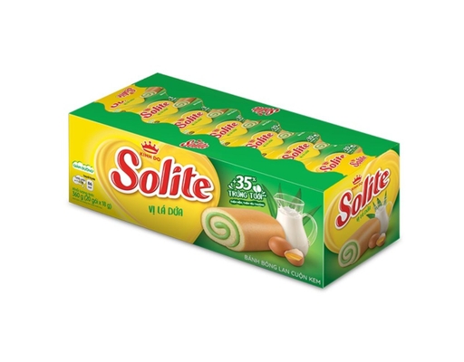 Bánh Swiss Cuộn Kem Vị Dứa 360g Solite ảnh 0