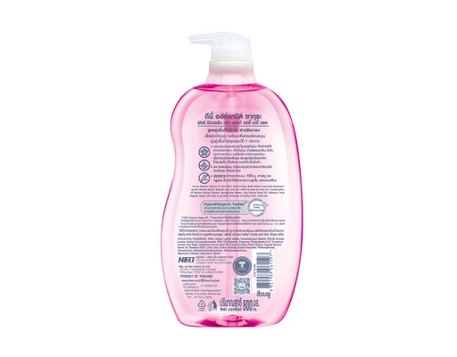 Sữa Tắm Gội Toàn Thân Cho Bé Dưới 3 Tuổi Màu Hồng 800ml D-nee ảnh 1