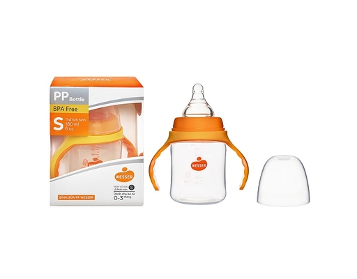 Bình Sữa PP Cổ Rộng Angel 180ml Wesser ảnh 0