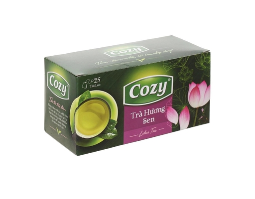 Trà Túi Lọc Hương Sen 25 x 2g Cozy ảnh 1