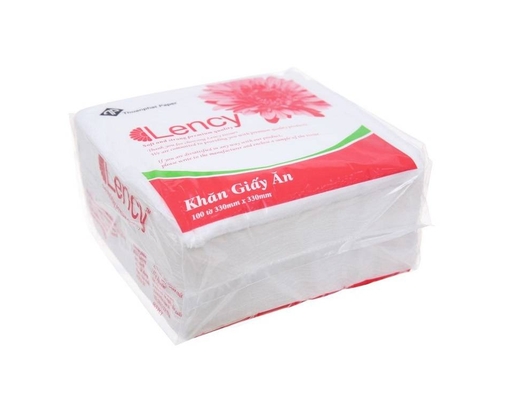 Khăn Giấy Ăn 33cm 100 Tờ Lency Napkin ảnh 3