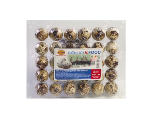 Trứng Cút Hộp 30 Quả VFood ảnh 0