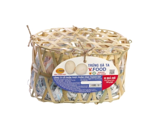 Trứng Gà Ta Giỏ 10 Quả VFood ảnh 0