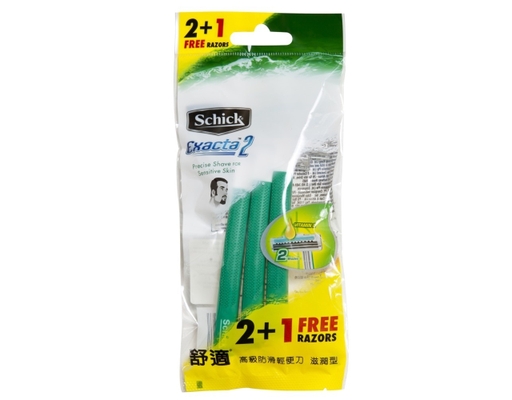 Dao Cạo Exacta 2 (2+1S) 2+1 Cây Schick ảnh 0