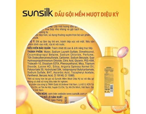 Dầu Gội Mềm Mượt Diệu Kỳ Cho Tóc Khô Xơ 650g Sunsilk ảnh 3