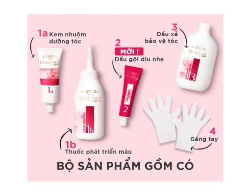 Kem Nhuộm Excellence #6.30 Nâu Đen Ánh Vàng L'Oreal ảnh 3