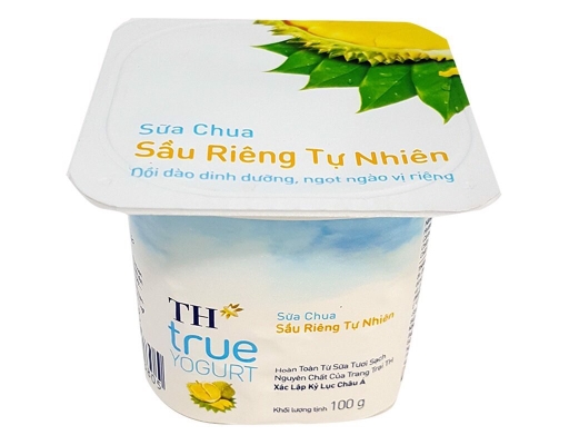 Sữa Chua Ăn Vị Sầu Riêng 4 x 100g TH True Yogurt ảnh 2