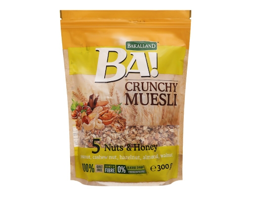 Ngũ Cốc Muesli 5 Dries Nuts & Honey 300g Bakalland ảnh 0