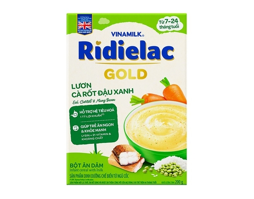 Bột Ăn Dặm Lươn Cà Rốt Đậu Xanh 200g RiDielac Gold ảnh 0