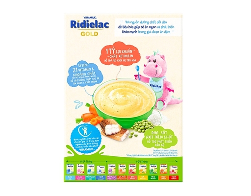 Bột Ăn Dặm Lươn Cà Rốt Đậu Xanh 200g RiDielac Gold ảnh 1