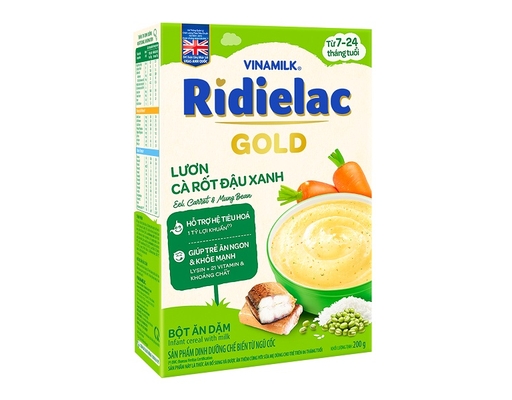 Bột Ăn Dặm Lươn Cà Rốt Đậu Xanh 200g RiDielac Gold ảnh 3