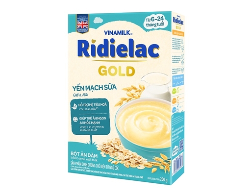 Bột Ăn Dặm Yến Mạch Sữa 200g RiDielac Gold ảnh 2