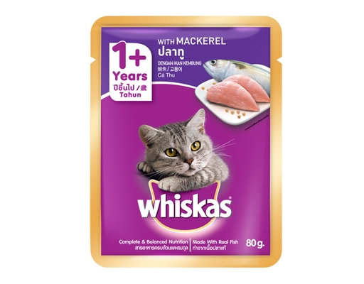 Thức Ăn Cho Mèo Lớn Vị Cá Thu 80g Whiskas ảnh 0