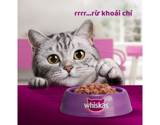 Thức Ăn Cho Mèo Lớn Vị Cá Thu 80g Whiskas ảnh 3