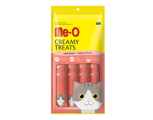 Súp Thưởng Dạng Kem Cho Mèo Vị Cá Hồi Creamy Treats Salmon Flavor 60g Me-O ảnh 0