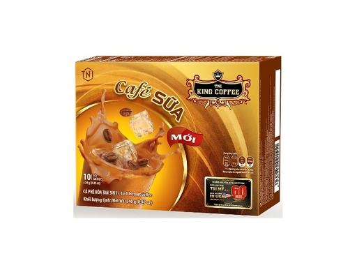 Cà Phê Sữa Hòa Tan 3In1 20gx10 King coffee ảnh 1