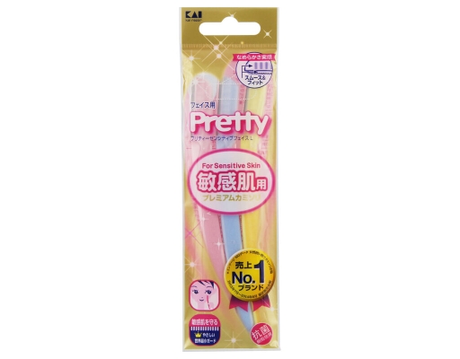 Dao Cạo Lông Mặt Pretty PVL-3P 3 Cây KAI ảnh 0