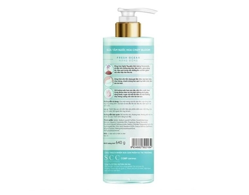 Sữa Tắm Hương Nước Hoa Năng Động Fresh Ocean 640g Cindy ảnh 1