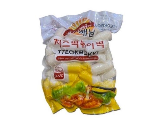 Bánh Gạo Hàn Quốc Tteokbokki Nhân Phô Mai 500g Hoàng Lê ảnh 0