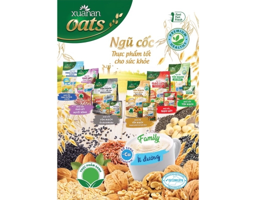 Ngũ Cốc Yến Mạch Hạnh Nhân & Hạt Chia 25g x 16 Xuân An ảnh 1