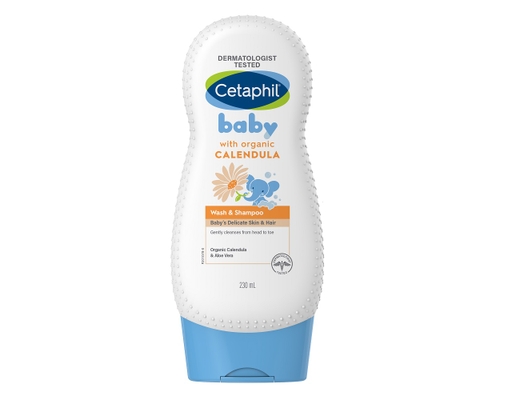 Sữa Tắm Gội Cho Bé Với Hoa Cúc Hữu Cơ Organic With Calendula 230ml Cetaphil ảnh 0