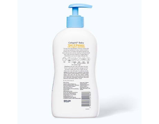 Sữa Tắm Gội Cho Bé Với Hoa Cúc Hữu Cơ Organic With Calendula 400ml Cetaphil ảnh 1