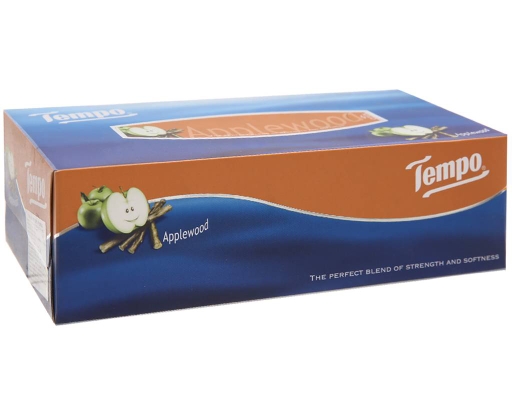 Khăn Giấy Hộp Hương Gỗ Táo 3 Lớp 86 Tờ Tempo ảnh 0