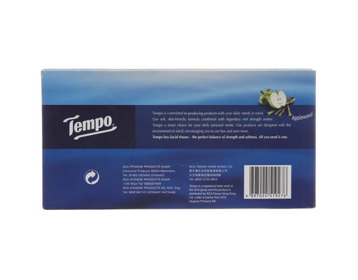 Khăn Giấy Hộp Hương Gỗ Táo 3 Lớp 86 Tờ Tempo ảnh 1
