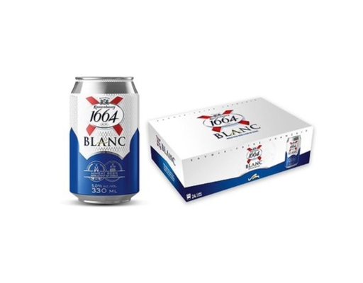 Thùng 24 Lon Bia Blanc 1664 330ml Blanc 1664 ảnh 1