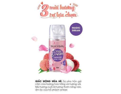Xịt Tóc & Toàn Thân Magic Dream 50ml Silkygirl ảnh 1