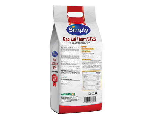 Gạo Lứt Thơm ST25 1kg Simply ảnh 1
