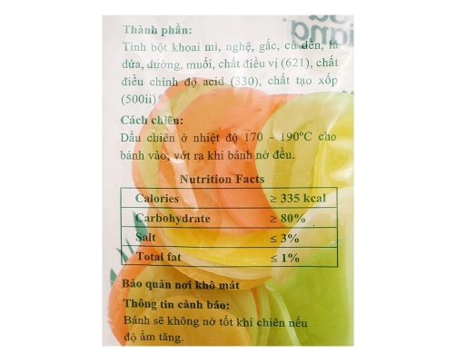 Bánh Phồng Rau Củ 100g Sa Giang ảnh 2
