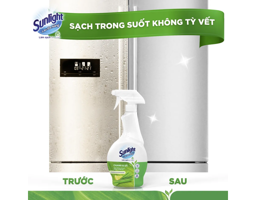 Nước Lau Đa Năng Chanh & Sả Sạch Bóng Kin Kít 500ml Sunlight ảnh 3