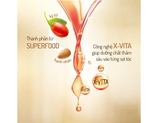 Dầu Gội Phục Hồi Hư Tổn Chiết Xuất Kỷ Tử Và Hạnh Nhân 640g LASHE Superfood ảnh 2