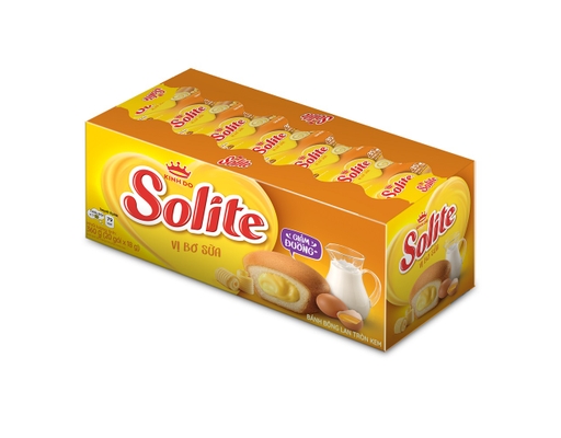 Bánh Bông Lan Kem Vị Bơ Sữa 360g Solite ảnh 0