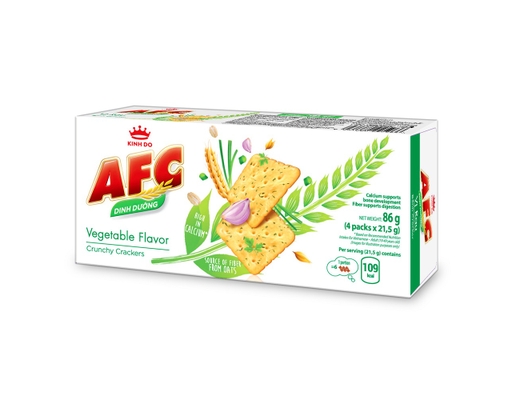 Bánh cracker AFC dinh dưỡng vị rau 86g, giá tốt - AEONESHOP
