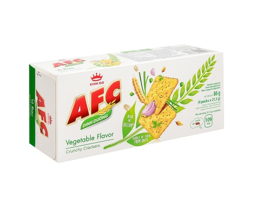 Bánh Cracker Dinh Dưỡng Vị Rau Cải 86g AFC ảnh 1