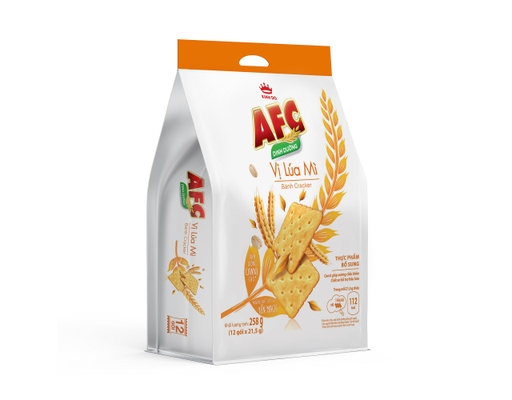 Bánh Cracker Dinh Dưỡng Vị Lúa Mì 258g AFC ảnh 0