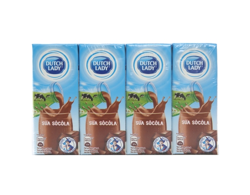 Lốc 4 Hộp Sữa Tươi Tiệt Trùng Dutch Lady Hương Socola 180ml Dutch Lady ảnh 2