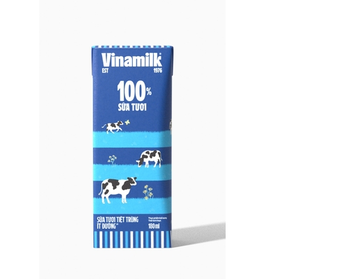 Lốc 4 Hộp Sữa Tươi Tiệt Trùng Ít Đường Vinamilk 180ml Vinamilk ảnh 4